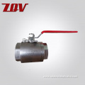 2PC Forged steel Threaded Ball Valve